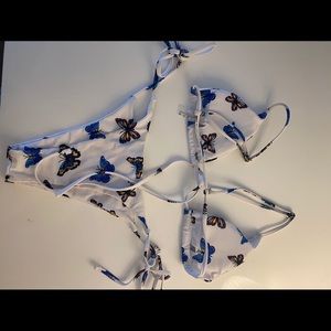 Zaful Butterfly Swimsuit Bikini